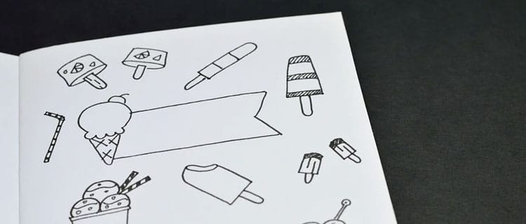 Doodles en agenda o libreta. formas en las que el Bullet Journal te ayuda a lograr tus objetivos