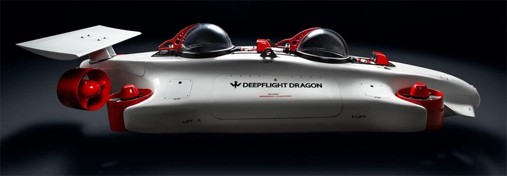 DeepFlight submarino privado. Cosas de tecnología solo aptas para millonarios y gadgets de lujo